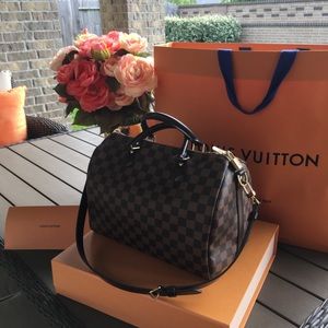 Damier Ebene Speedy Bandouliere 30